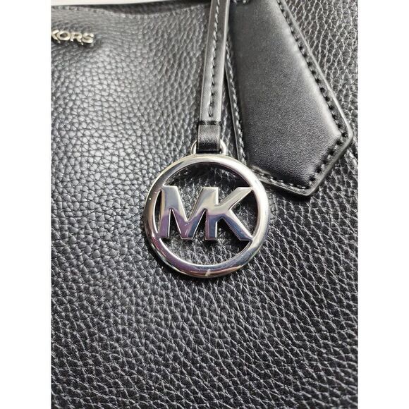 Michael Kors Kimberly Pebble Leather Satchel Handbag - Picture 3 of 6